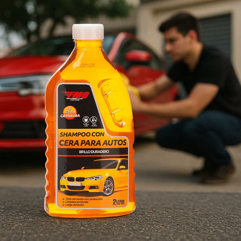 Shampoo con Cera Para Autos con Carnauba 2 Litros