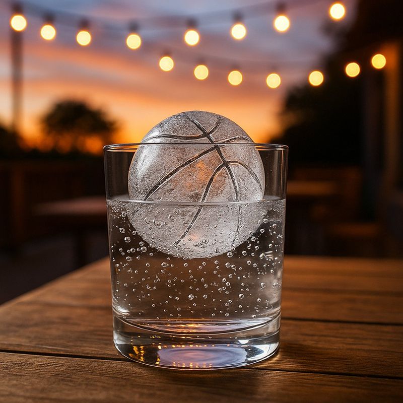 Set de 2 Moldes para Hielo Diseño Pelota Basketball