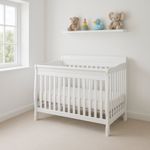 Cuna de Madera Blanca