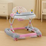 Andadera 4 en 1 Rosada, con Juegos y Bandeja