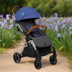 Carruaje con Asiento Reclinable Azul 85x50x100 Cm