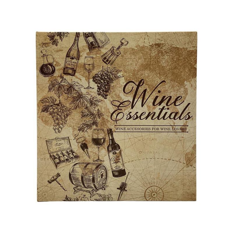 Set de 3 Accesorios para Vino Tipo Libro