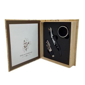Set de 3 Accesorios para Vino Tipo Libro