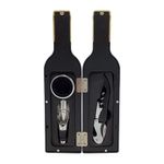 Set de 3 Accesorios para Vino en Estuche Tipo Botella