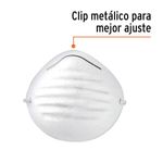 Mascarilla Sencilla Tipo Concha para Polvos 10 Pzas