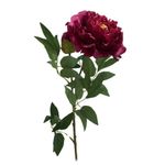 Peonía Artificial Color Corinto