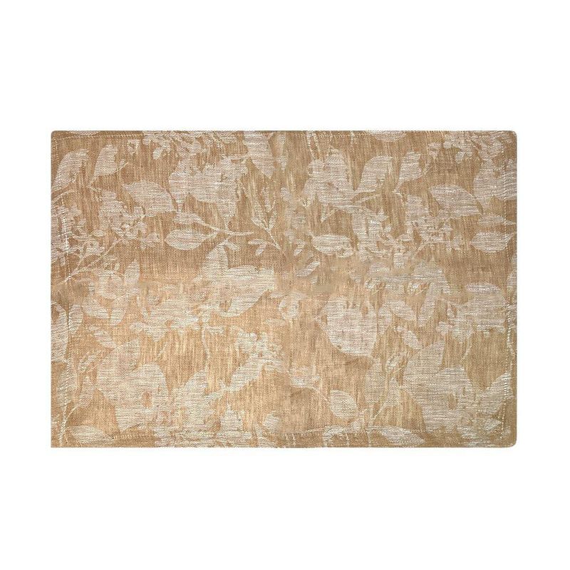 Individual Jacquard Floral Beige 35x50Cm