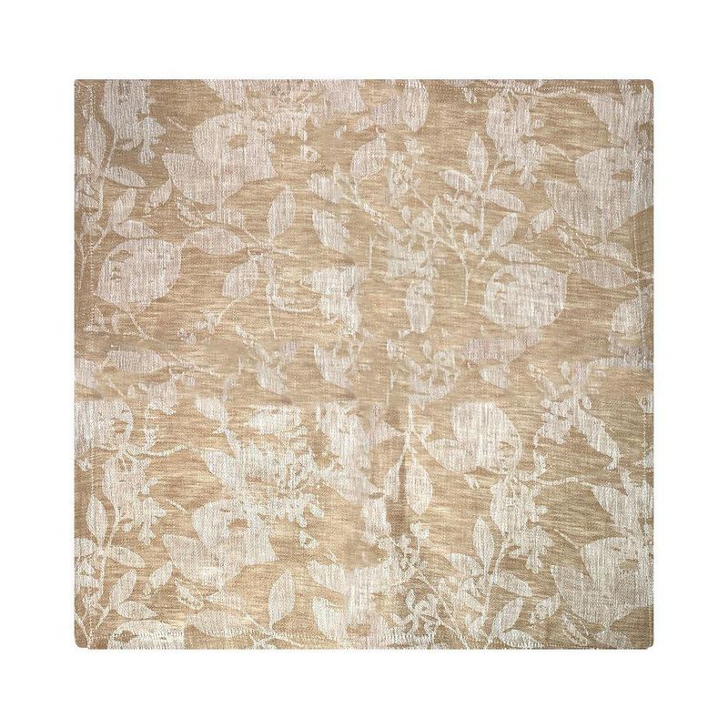 Servilleta Jacquard Beige Floral 50x50 Cm