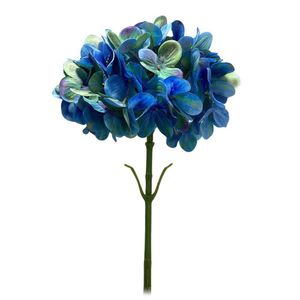 Flor Decorativa Hortensia Azul