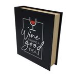 Juego de 3 Accesorios para Vino en Caja Tipo Libro