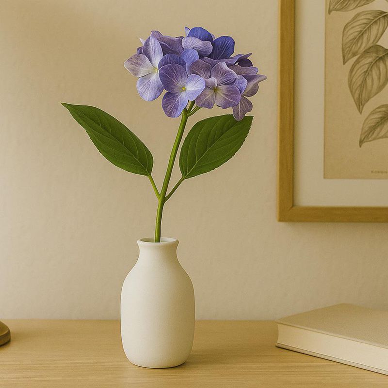 Hortensia Decorativa Artificial Lila