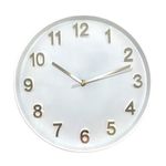 Reloj Decorativo de Pared Blanco 30 Cm