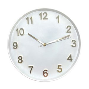 Reloj Decorativo de Pared Blanco 30 Cm