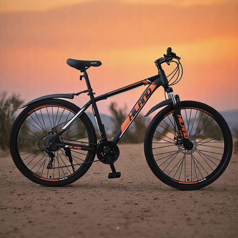 Bicicleta Montañesa Número 29 de 21 Velocidades Negra y Verde