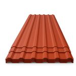 Lámina Galvanizada I-101 Color Roja Calibre 26 x 0.40 mm y Largo de 8 Pies