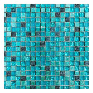 Malla Crystal Piedra Stone Aqua 30.5 x 30.5 Cm