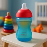 Vaso con Pajilla Antiderrames 12 Onzas