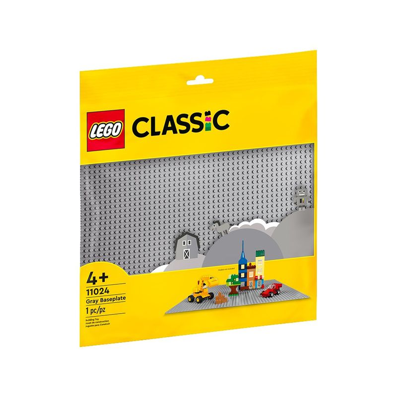 Base Gris Para Juego De Construcción - Lego