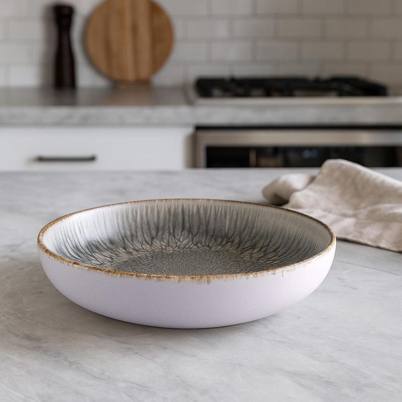 Plato para Sopa Gris Frost