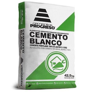 Cemento Blanco Progreso 42.5 Kg