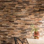 Malla Decorativa de Madera Brown 30x30 Cm