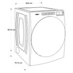 Secadora de Carga Frontal Eléctrica 23 Kg Gris