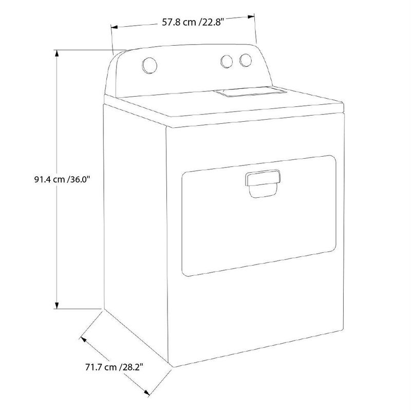 Secadora de Carga Frontal Eléctrica 21 Kg Blanca