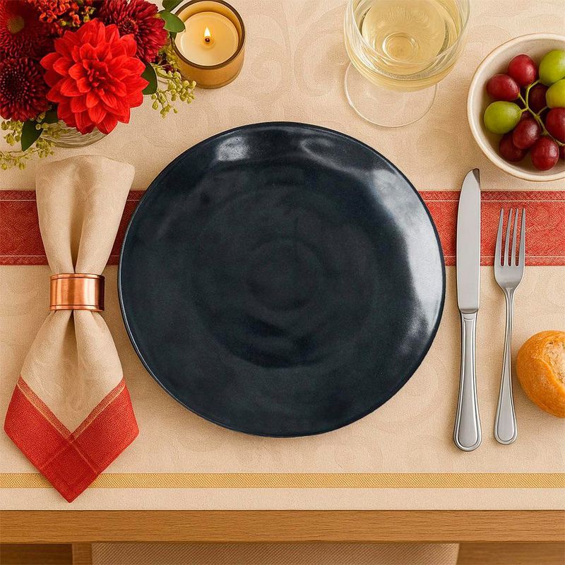Plato para Cena Azul Oscuro