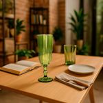 Copa Champagne Verde 5.5 oz