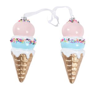 Set 2 Adornos Helado 12 Cm