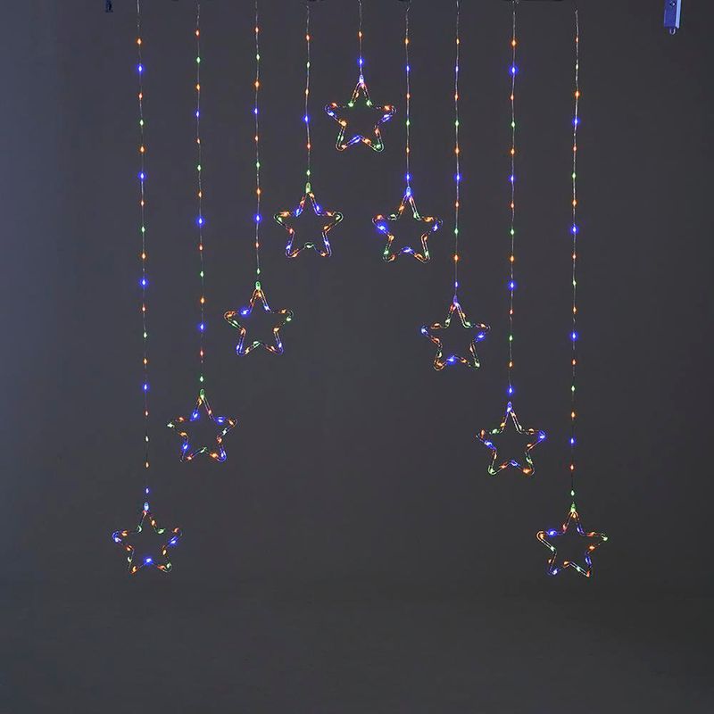 Cortina Micro LED con Estrellas para Interior 242 Luces