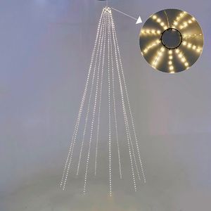 Serie Tipo Cascada con Transformador de 1000 Luces