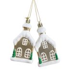 Adornos Casas Nevadas 9 Cm