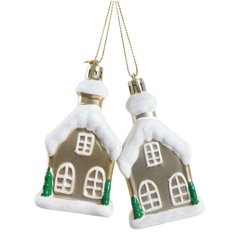 Adornos Casas Nevadas 9 Cm