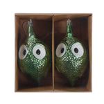 Set 2 Buhos 12 cm Verdes