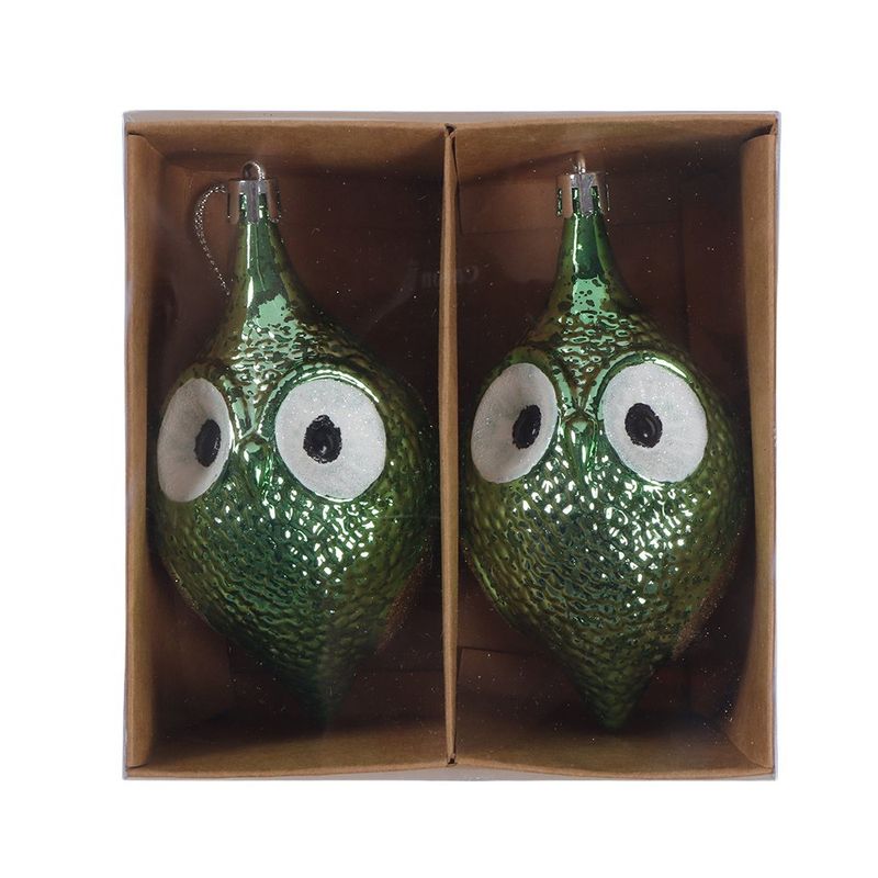 Set 2 Buhos 12 cm Verdes