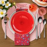 Plato para Ensalada Rosa