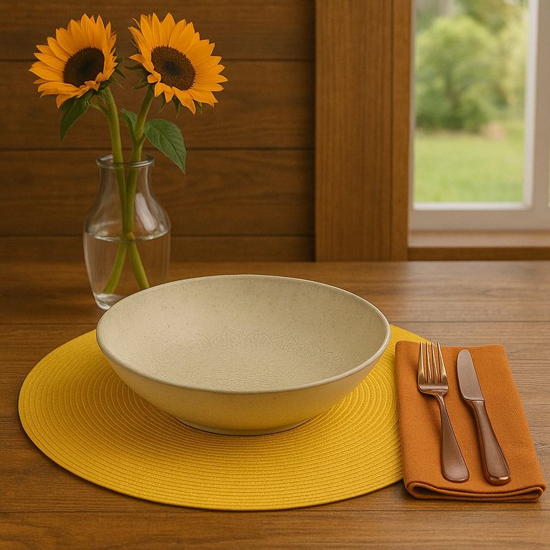 Plato para Sopa Beige Rubio