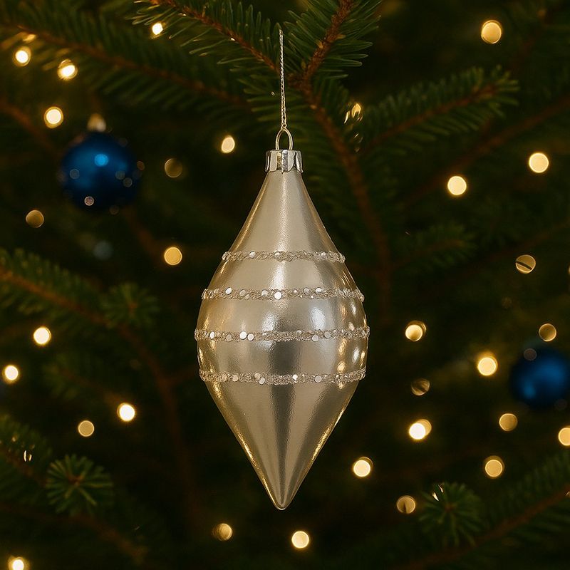 Set de 2 Bombas Plateadas Champagne 13Cm