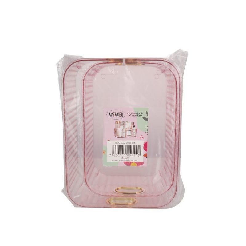 Set de Cajas Organizadoras Rosa Viva