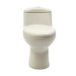 Sanitario Alargado de Una Pieza Blanco