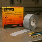 Cinta Eléctrica de Silicón 1 Plg X 9.1 M