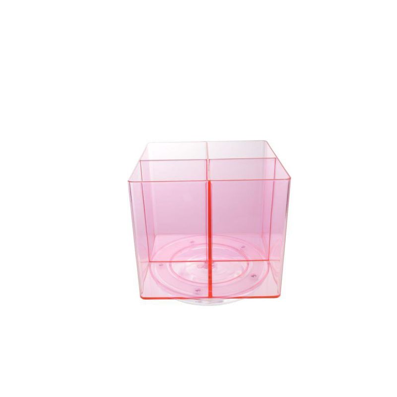 Organizador de Cosméticos Cuadrado Rosa Viva