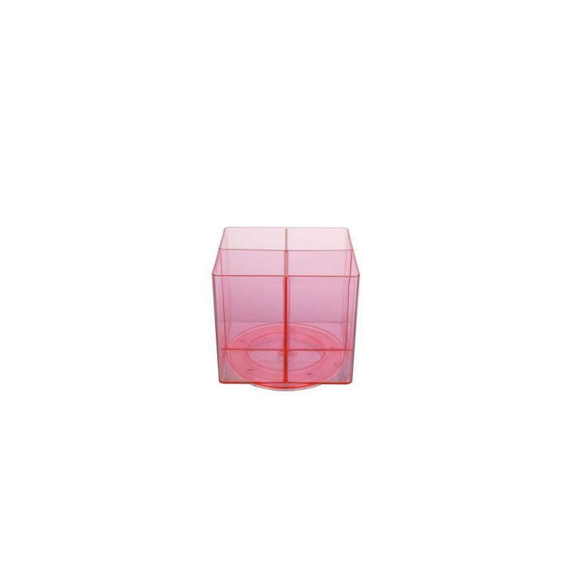 Organizador de Cosméticos Cuadrado Rosa Viva