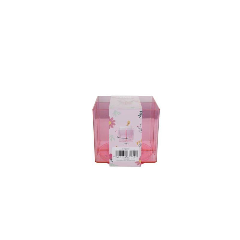 Organizador de Cosméticos Cuadrado Rosa Viva