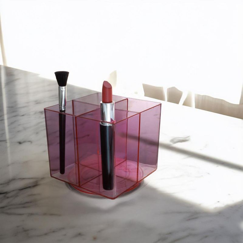 Organizador de Cosméticos Cuadrado Rosa Viva