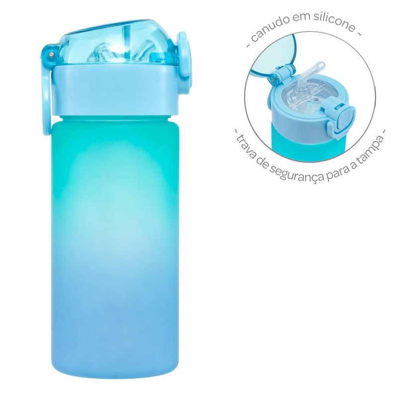 Vaso Entrenador con Pajilla Azul Degradé