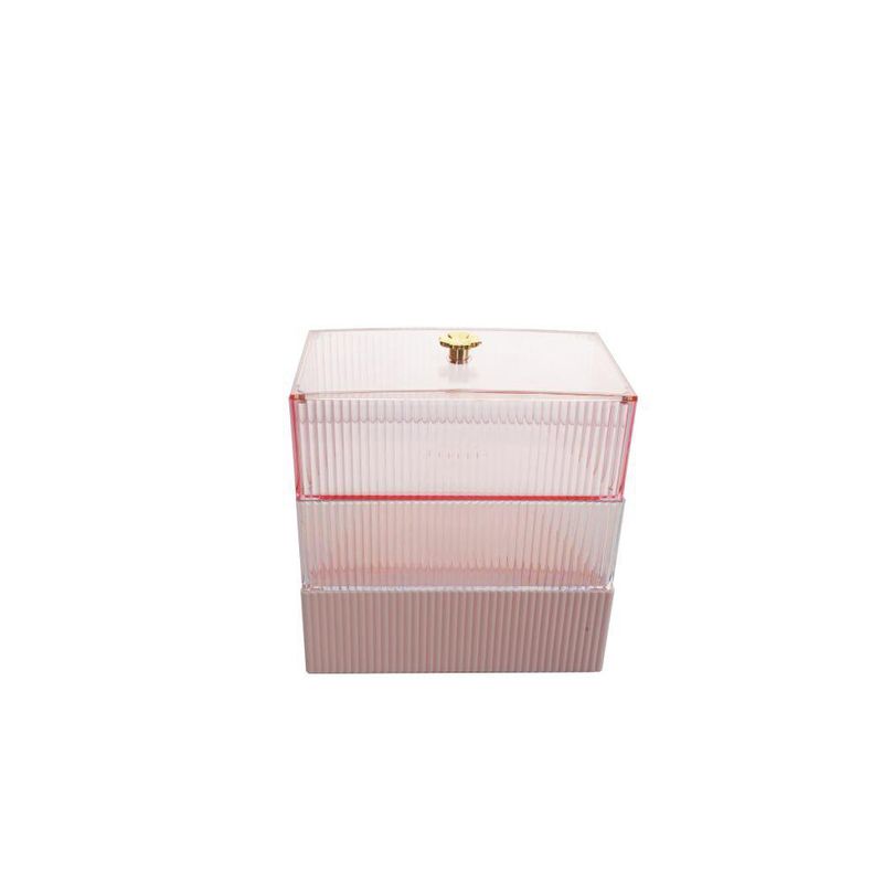 Organizador de Cosméticos Rosa con Dorado Viva