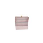 Organizador de Cosméticos Rosa con Dorado Viva