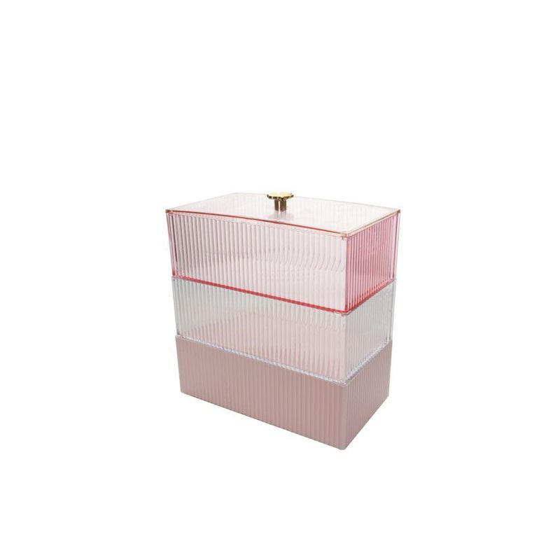 Organizador de Cosméticos Rosa con Dorado Viva